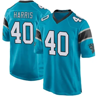 Charles Harris Carolina Panthers Men's Game Alternate Nike Jersey - Blue