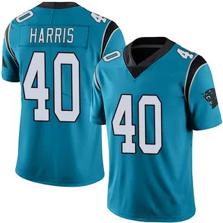 Charles Harris Carolina Panthers Men's Limited Alternate Vapor Untouchable Nike Jersey - Blue