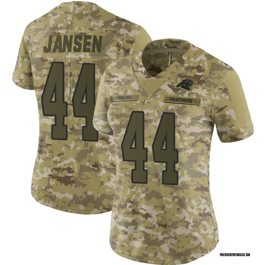 J.J. Jansen Carolina Panthers Women's Limited 2018 Salute to Service ...