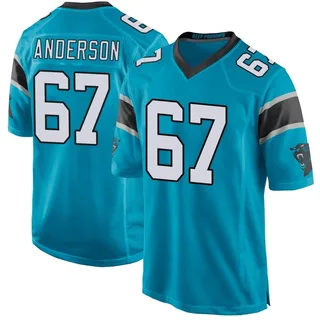 Jack Anderson Carolina Panthers Men's Game Alternate Nike Jersey - Blue