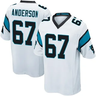 Jack Anderson Carolina Panthers Youth Game Nike Jersey - White