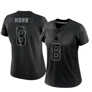 Men's Nike Jaycee Horn Black Carolina Panthers Game Player Jersey