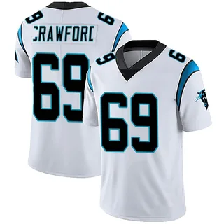 Jeremiah Crawford Carolina Panthers Men's Limited Vapor Untouchable Nike Jersey - White