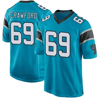 Jeremiah Crawford Carolina Panthers Youth Game Alternate Nike Jersey - Blue