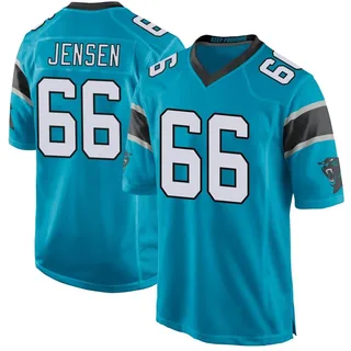 Nash Jensen Carolina Panthers Men's Game Alternate Nike Jersey - Blue