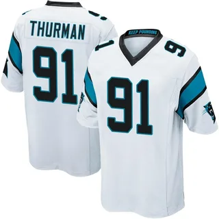 Nick Thurman Carolina Panthers Men's Game Nike Jersey - White