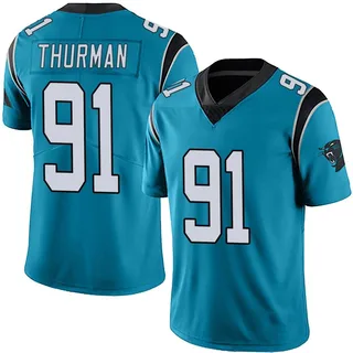 Nick Thurman Carolina Panthers Men's Limited Alternate Vapor Untouchable Nike Jersey - Blue